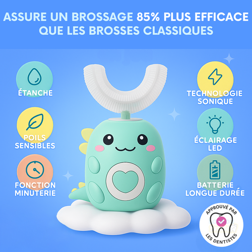 Zewhee™ – Brosse à dents 360° pour enfants