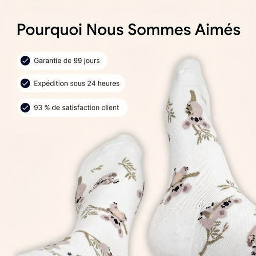 Chaussettes de compression en bambou