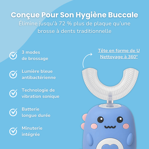 Zewhee™ – Brosse à dents 360° pour enfants